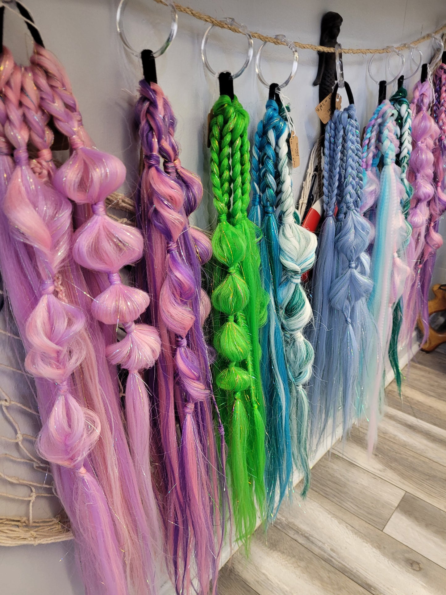 Mermaid Hair - Fun Festival Hair Extension Ties