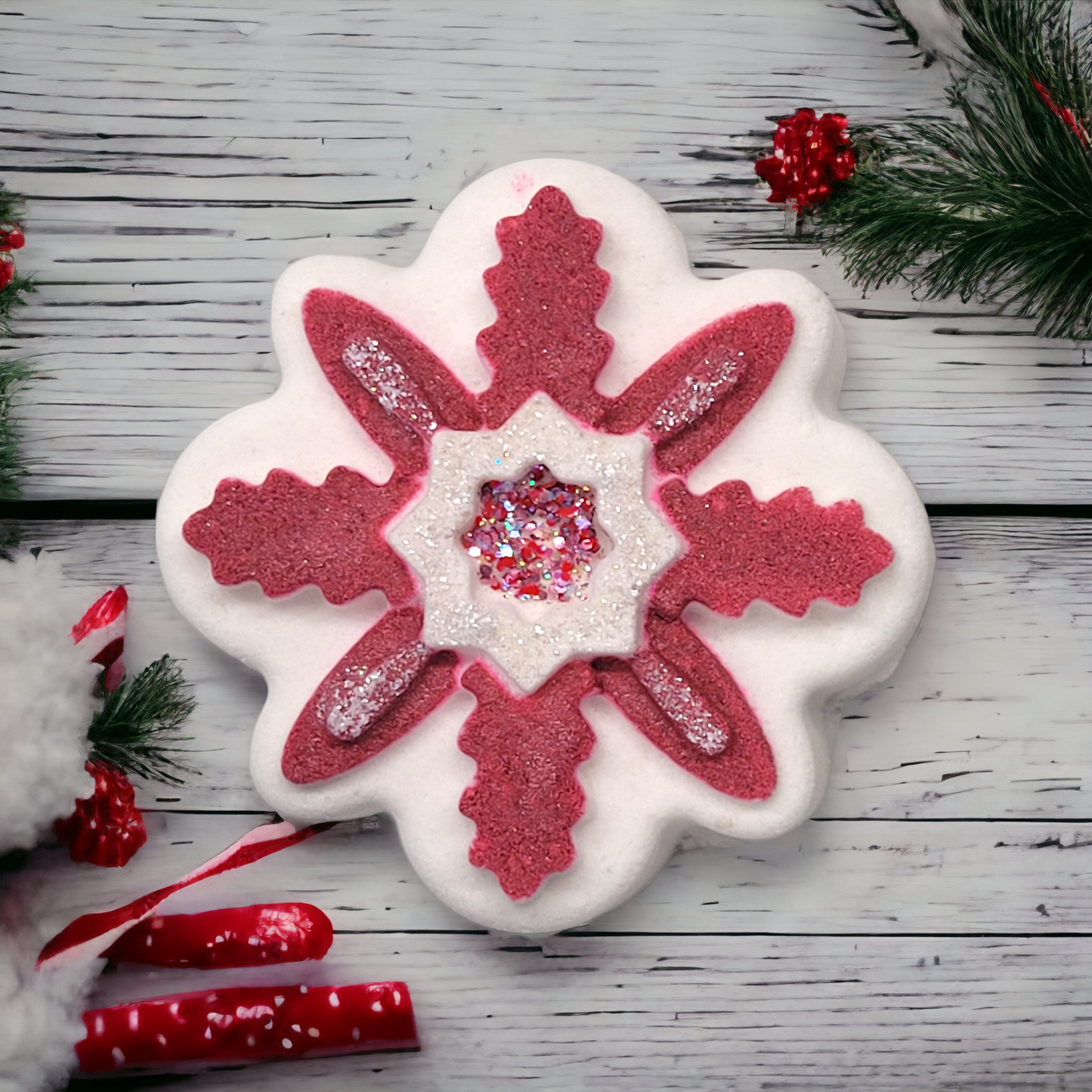 Candy Cane Lane Bath Bomb