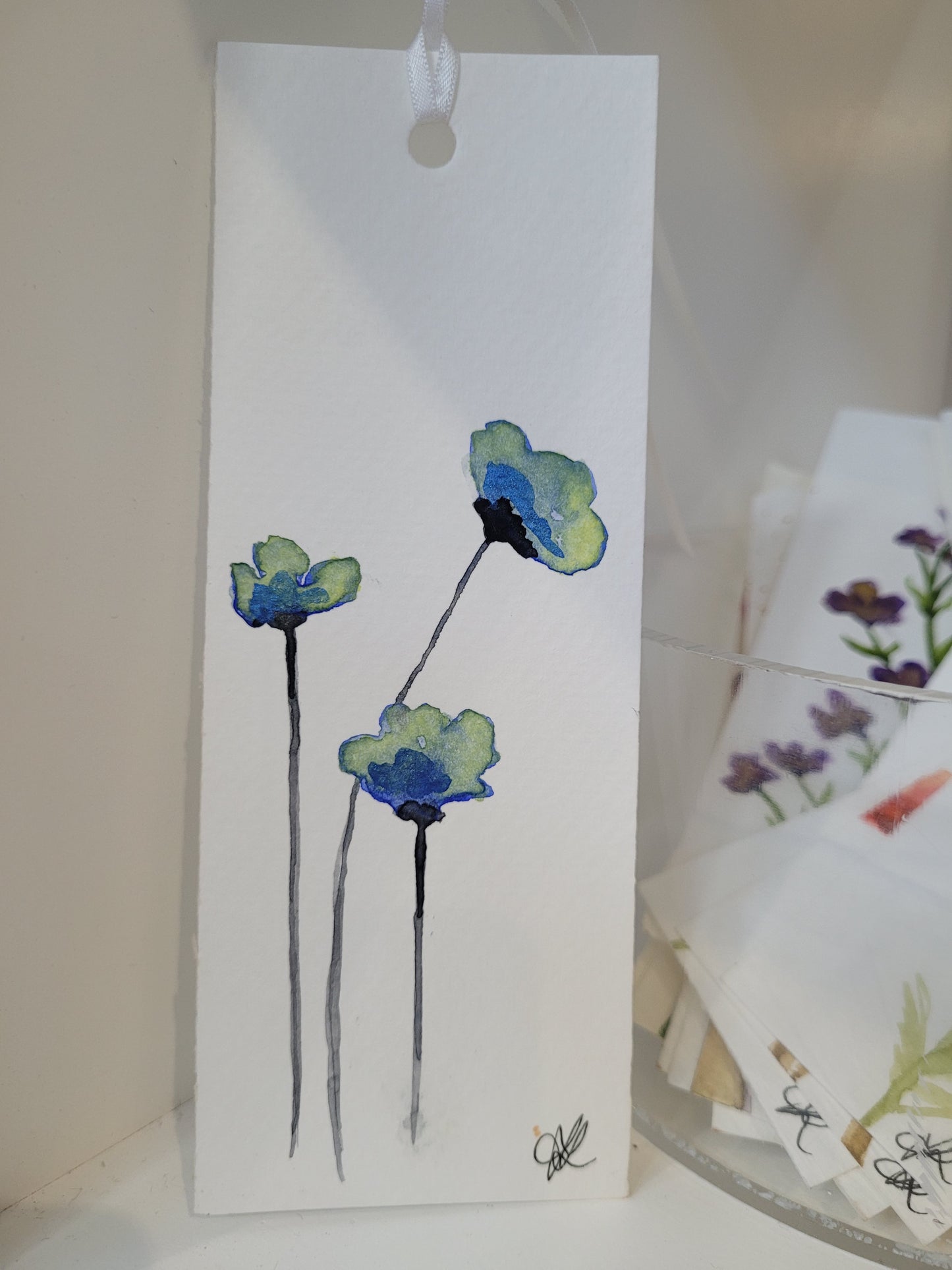 Handpainted Watercolour Bookmark