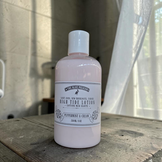 High Tide Lotion in Peppermint & Cream, 250 ml / 8 oz bottle by The Blue Pelican